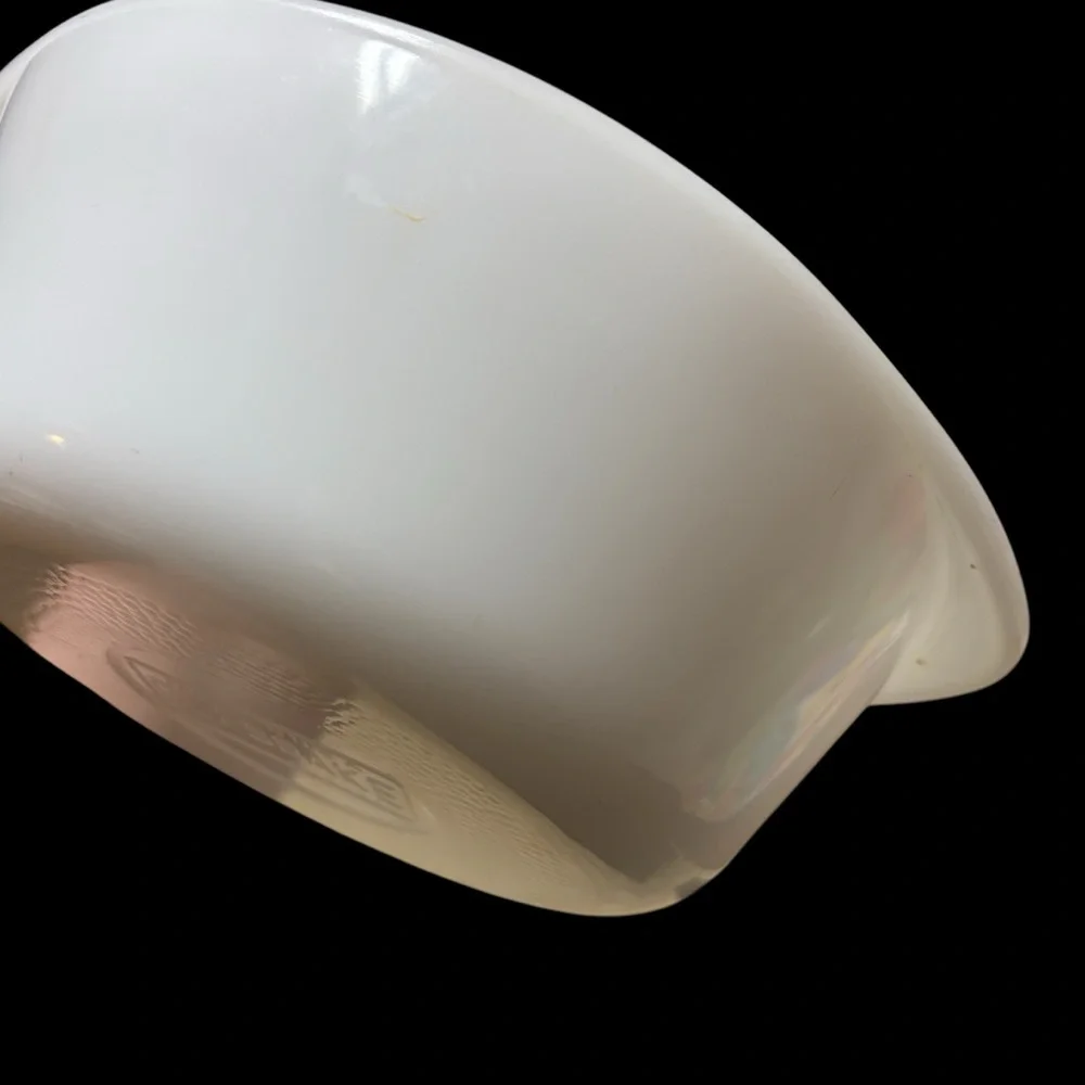 Glasbake milk glass